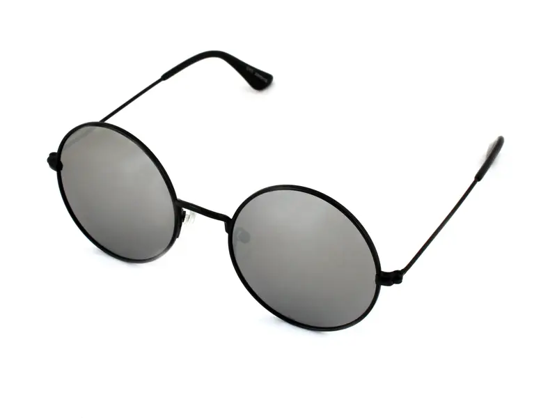 EXIT Bambino OCCH. SOLE BAMB. MET. TK0917 C.05 NERO SAT./ARG. SP. *3P Occhiali da sole Metallo Nero Argento Rotonda Polarizzata Specchiato