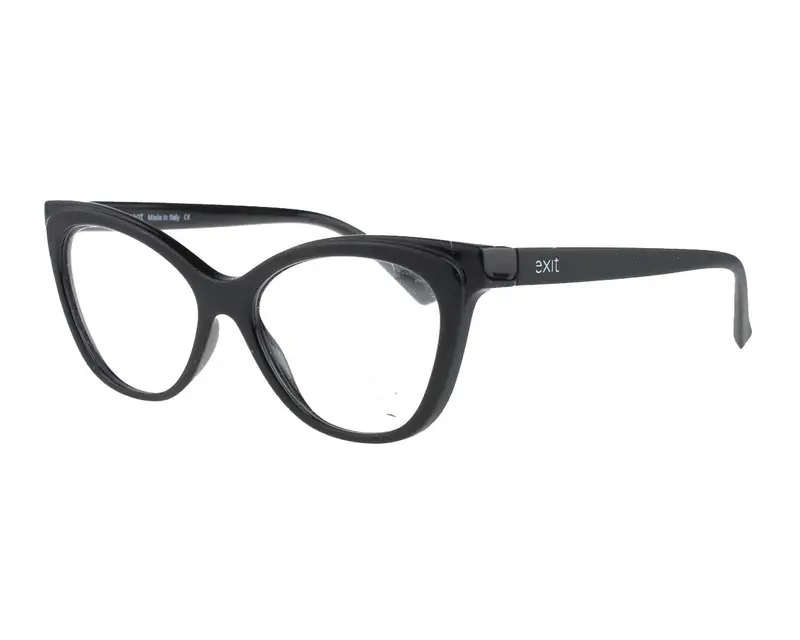 EXIT Donna EX302V A519 Montature da vista Plastica Nero Cat Eye