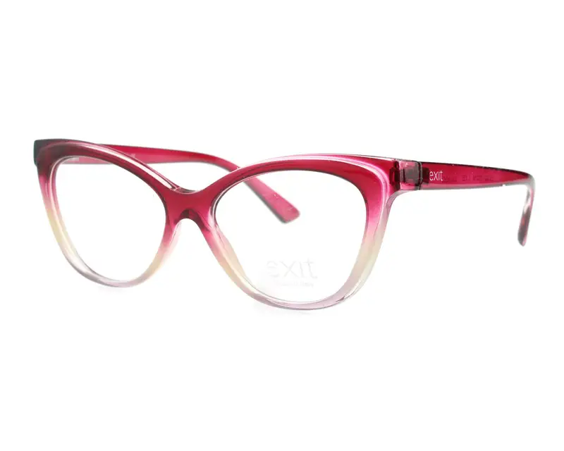 EXIT Donna EX302V A582 Montature da vista Plastica Rosa Cat Eye