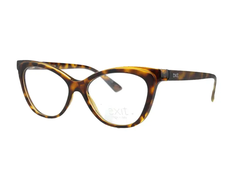 EXIT Donna EX302V A589 Montature da vista Plastica Havana Cat Eye