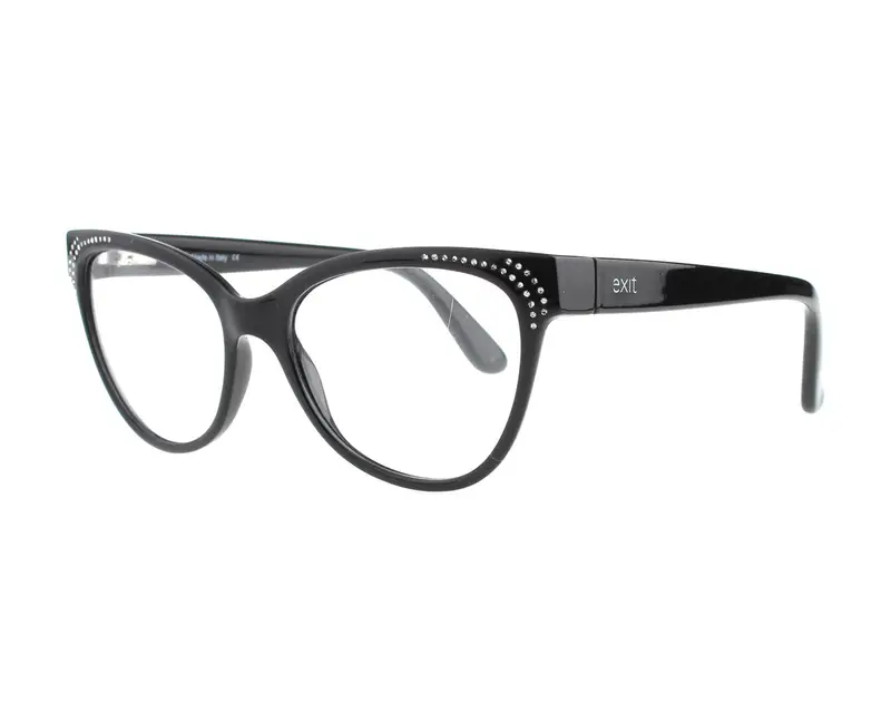 EXIT Donna EX307 1250 Montature da vista Plastica Nero Cat Eye