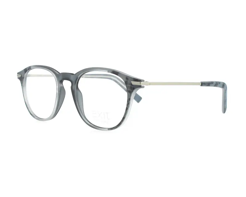 EXIT Unisex EX305 A326 Montature da vista Plastica Grigio Rotonda