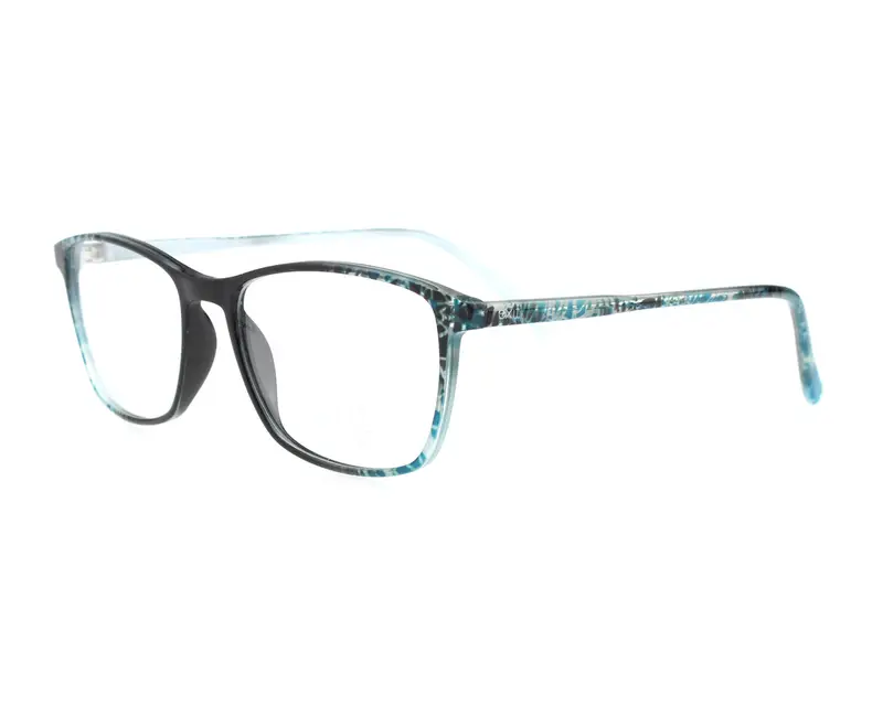 EXIT Unisex EX310 A701 Montature da vista Plastica Nero Squadrata