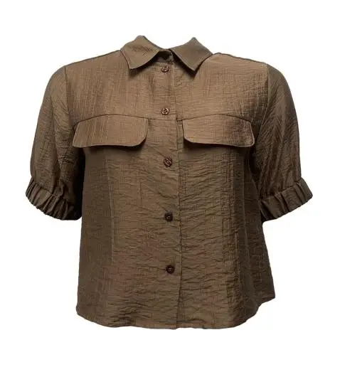 Extasy Camicia elastico mk pattine stropicciata