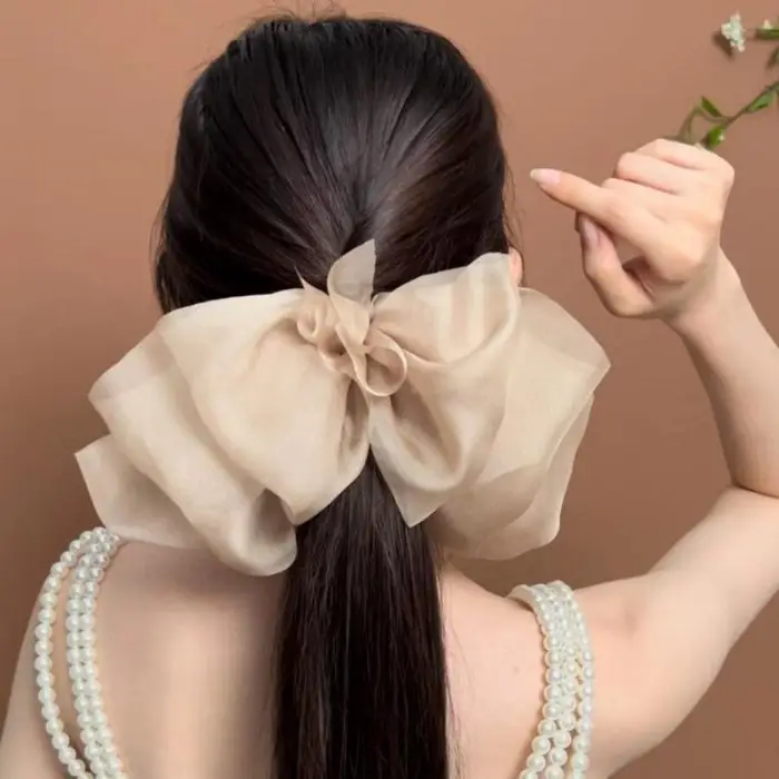 EZ home 1 pezzo nuovo coreano moda fiocco per capelli tinta unita fermagli per capelli eleganti copricapo ragazze accessori per capelli per