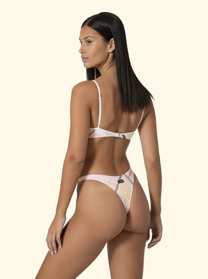 Bikini Donna F**K Reggiseno ferretto con Slip Americano fisso Fantasia