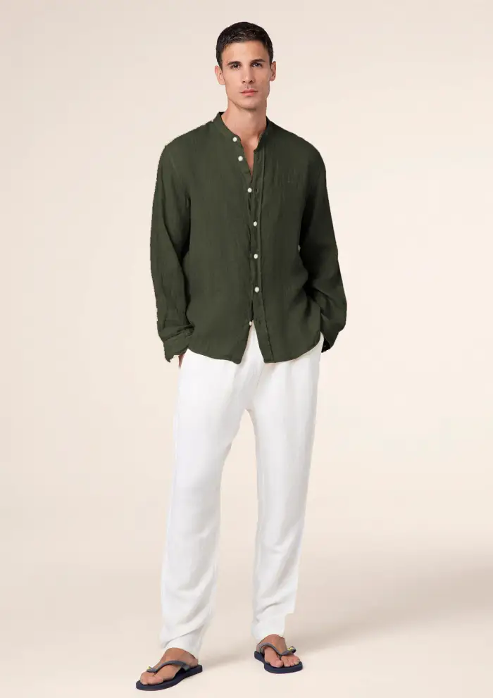 F**K Camicia Uomo Verde Militare M01CL41-MG