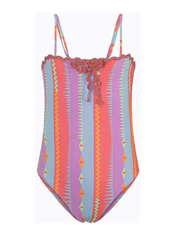 F**k Costume Con Stampa Multicolore