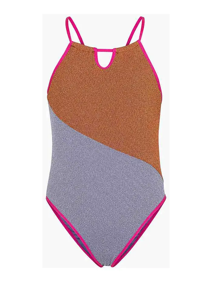 F**k Costume Intero Glitterato Multicolore