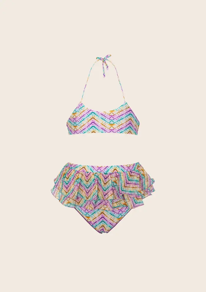 F**K JUNIOR Bikini Neonata F**K Top con Slip Bon Bon Fantasia B1A12UB-X51