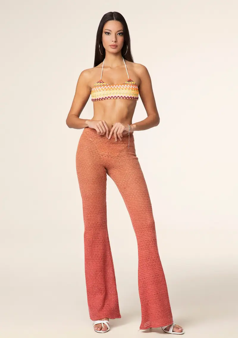 F**K Pantalone Zampa Donna Degradè 0724-X19