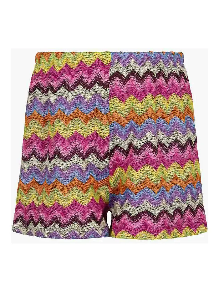 Shorts In Maglia Multicolore