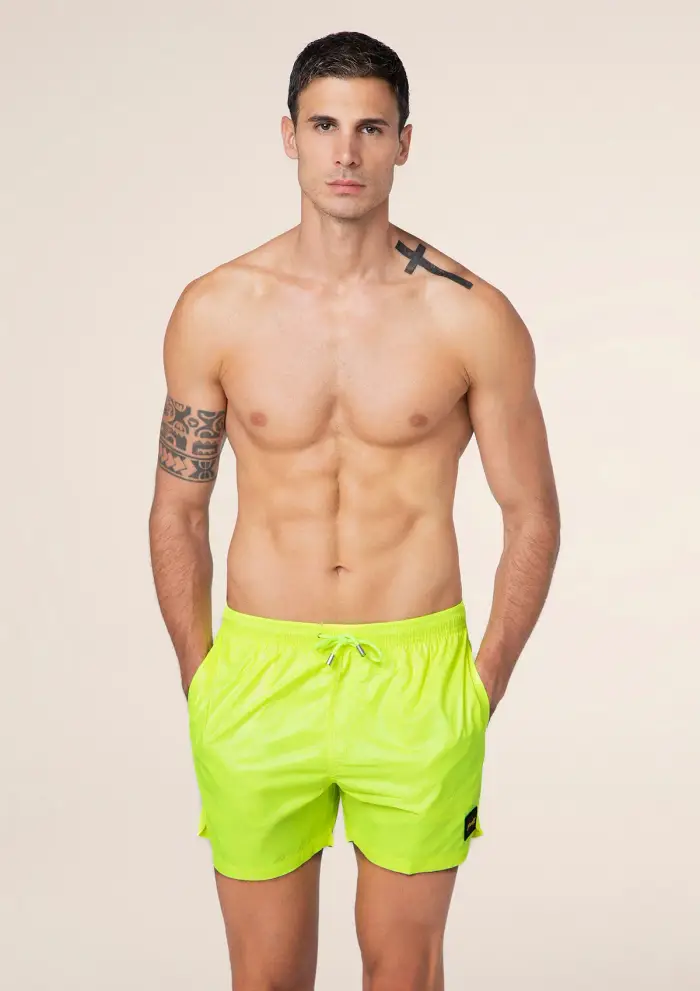 F**K Shorts Uomo Giallo Fluo M01BU02-FY