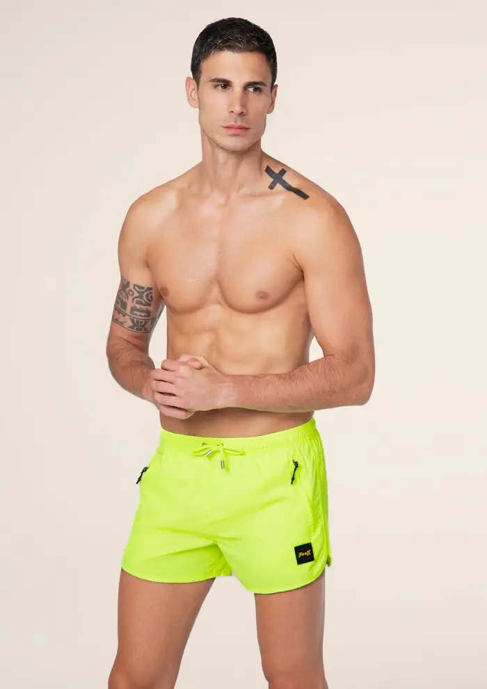 F**K Shorts Uomo Giallo Fluo M01BU03-FY