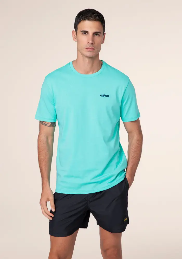 F**K T-Shirt Uomo Verde Acqua M01TS70-AQ