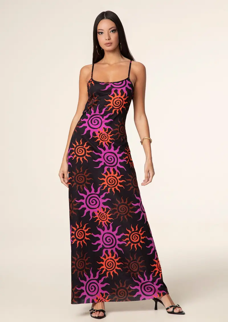 F**K Vestito Lungo Donna Fantasia 2637-X03