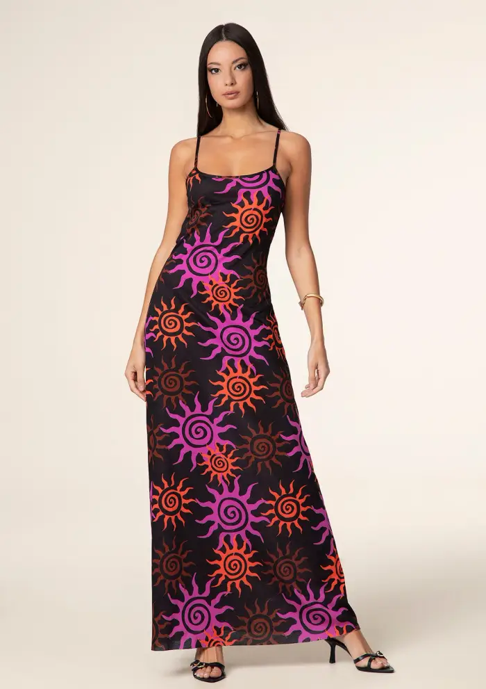 F**K Vestito Lungo Donna Fantasia 2637-X03