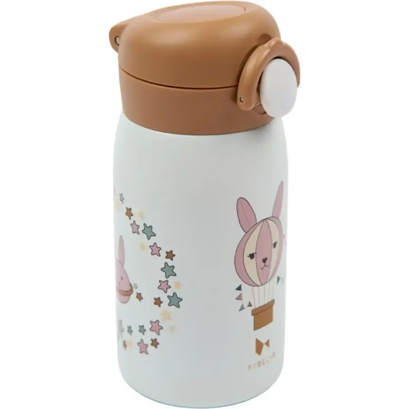 Fabelab Borraccia per bambini Little Flyers Bunny Blanc