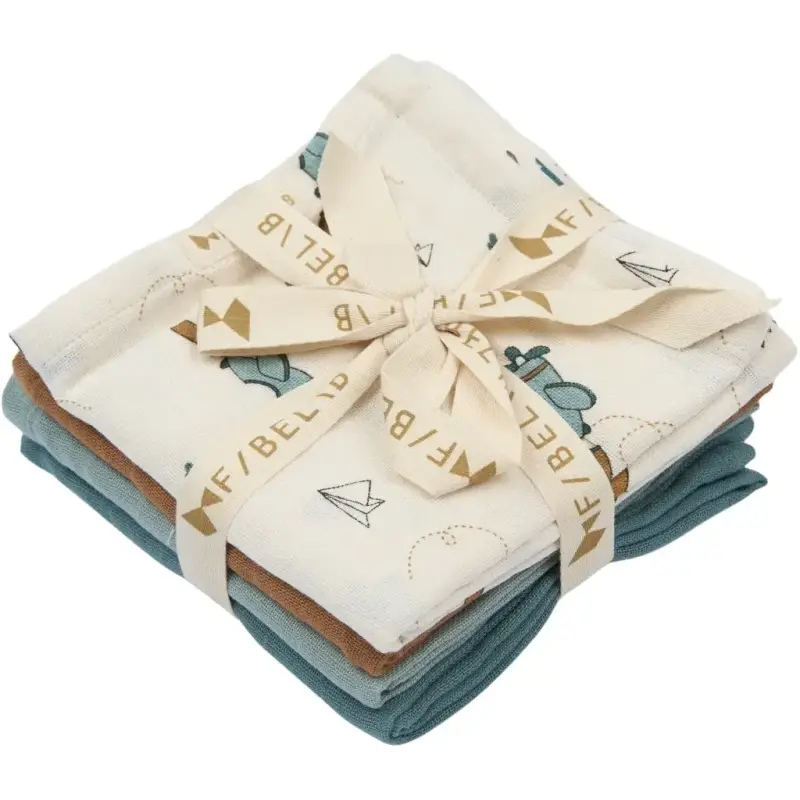 Fabelab Coperta per bambini Air Plane Blue (x4) Bleu