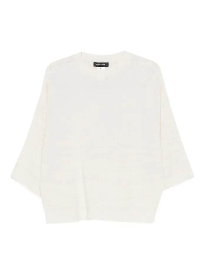 Fabiana Filippi Maglione in Misto Lana Beige