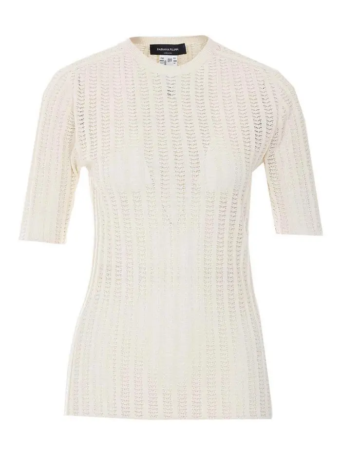 Fabiana Filippi T-shirt avorio Bianco