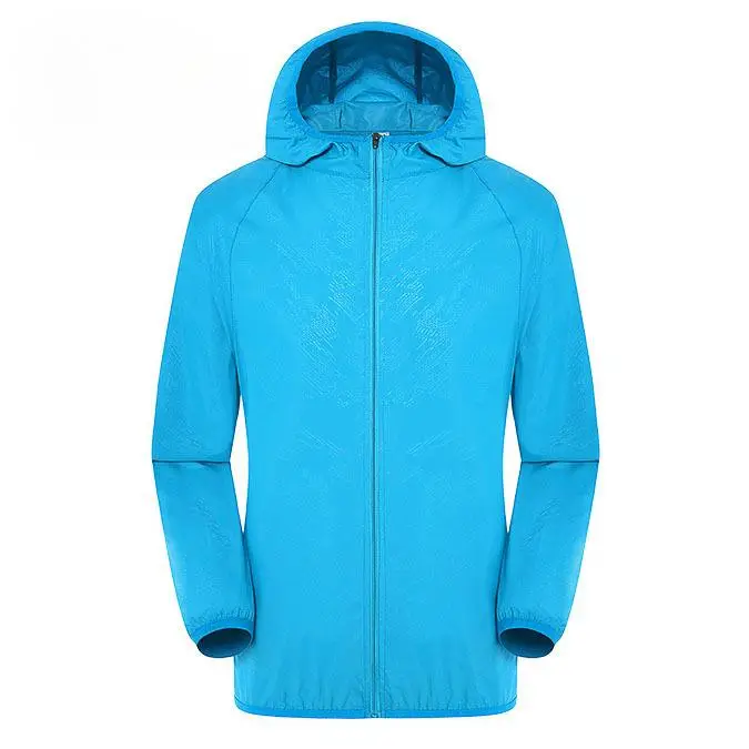 Abbigliamento per la protezione solare Cappotto per uomo e donna Leggero Giacca a vento per la pelle esterna Pesca Abbigliamento estivo per la protezione solare 4XL