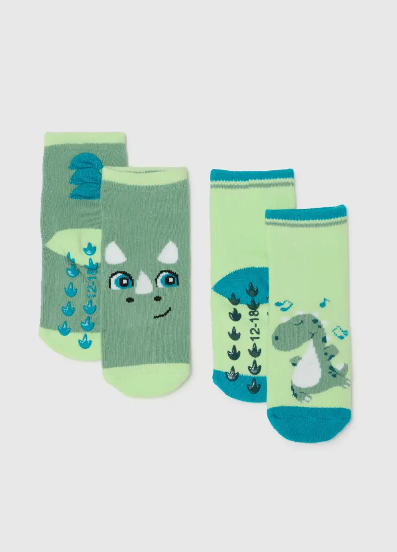 FAGOTTINO Bipack Calzini Multicolor Da Neonato In Misto Cotone Con Disegni, Bambino, Multicolor