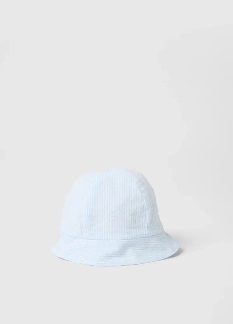 FAGOTTINO Cappello In Puro Cotone A Righe Multicolor Per Neonati Con Tesa, Neonato, Multicolor