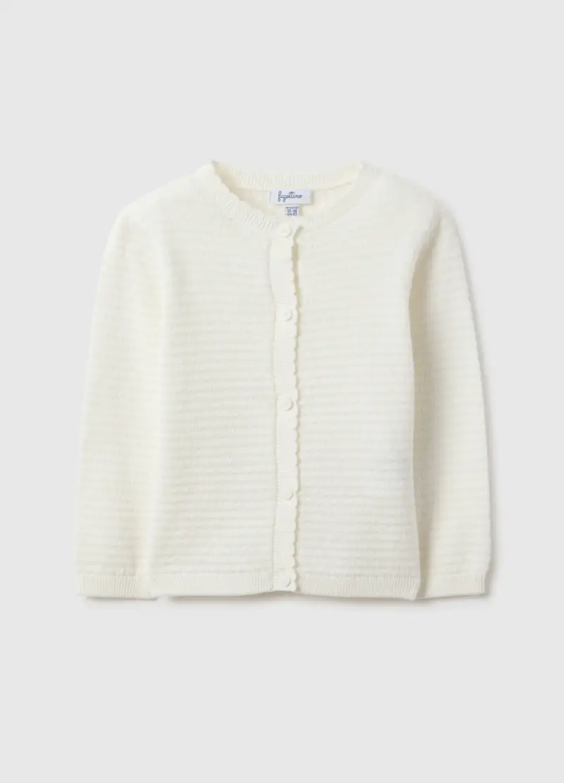 FAGOTTINO Cardigan Bambina Bianco 4154425
