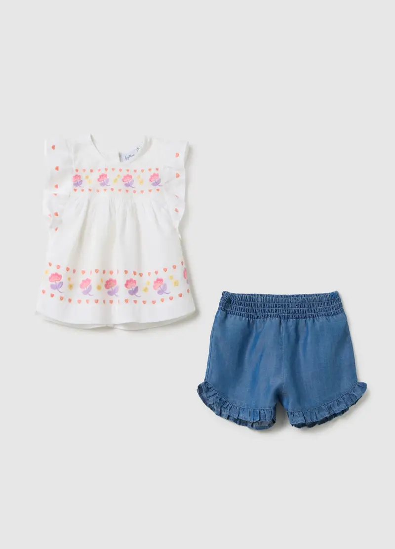 FAGOTTINO Top Bambina Denim 4772983