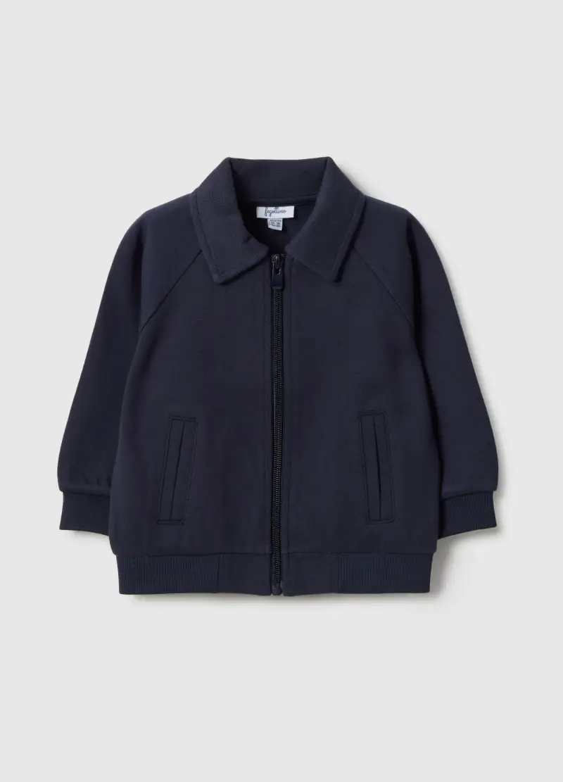 FAGOTTINO Felpa Blu in Misto Cotone Regular Fit per Bambino