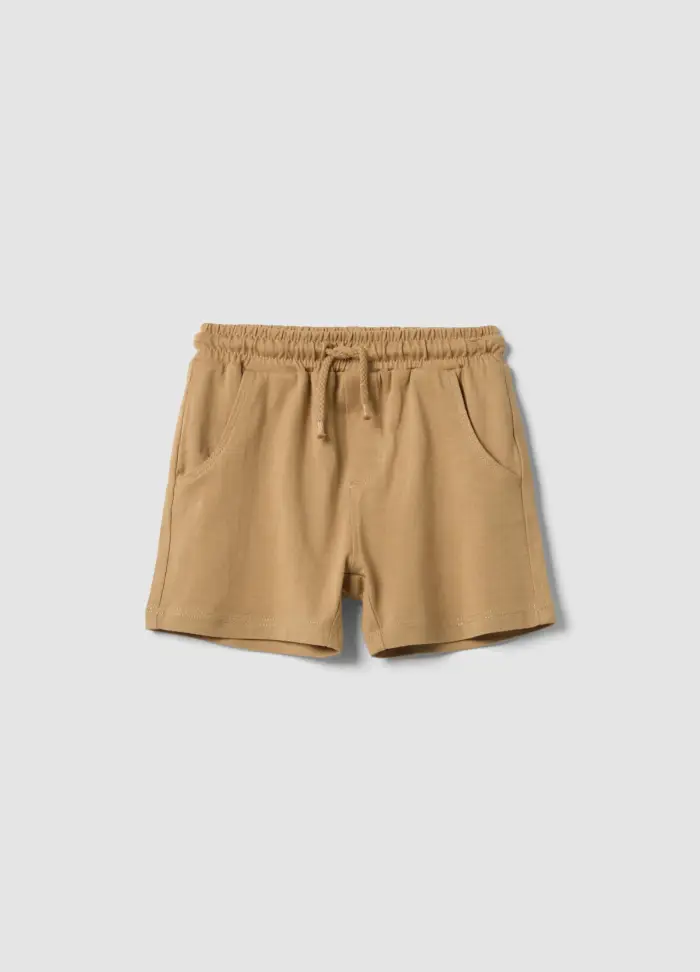 FAGOTTINO Pantaloncini In Puro Cotone Beige Da Bimbo Regular Fit, Bambino, Beige