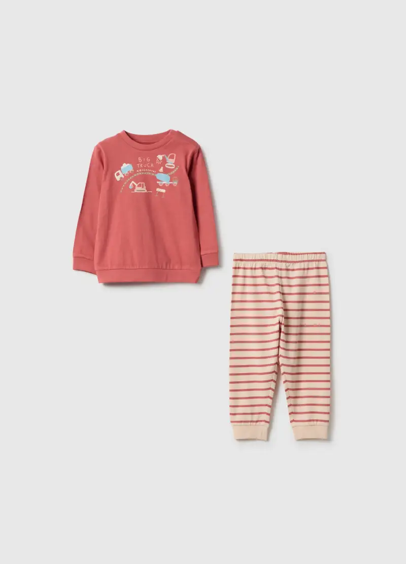 FAGOTTINO Pigiama A Righe Multicolor Da Neonato In Puro Cotone Regular Fit, Bambino, Multicolor