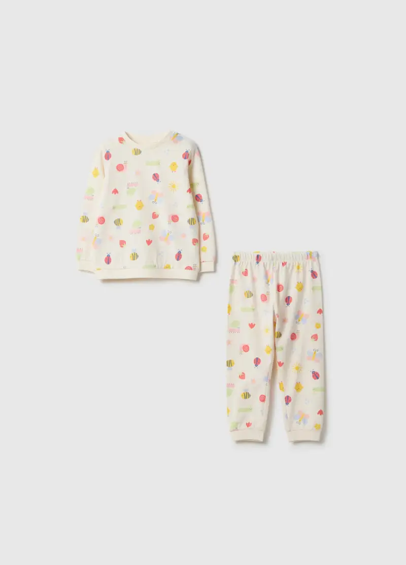 FAGOTTINO Pigiama Multicolor Da Neonato In Puro Cotone Regular Fit Con Stampe, Bambina, Multicolor