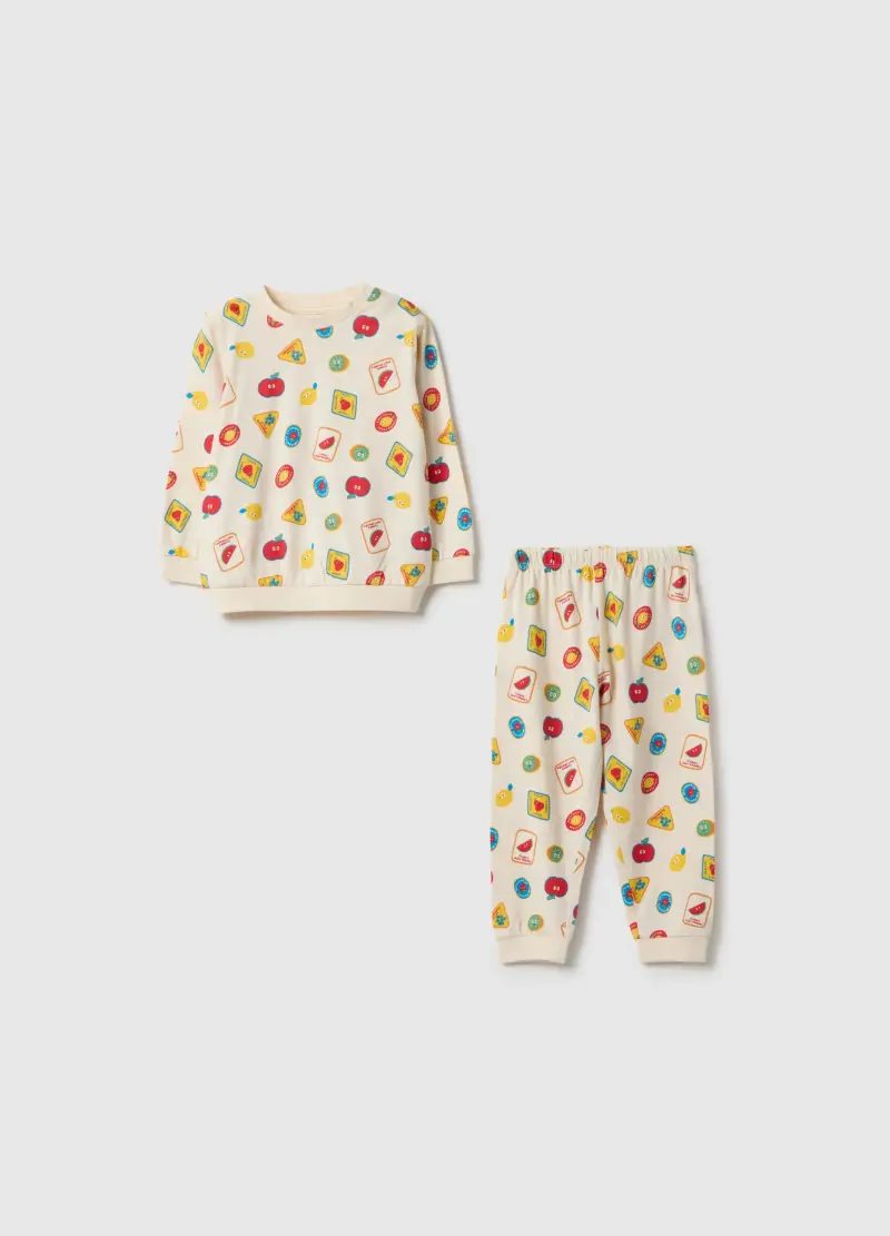 FAGOTTINO Pigiama Multicolor Da Neonato In Puro Cotone Regular Fit Con Stampe, Bambino, Multicolor