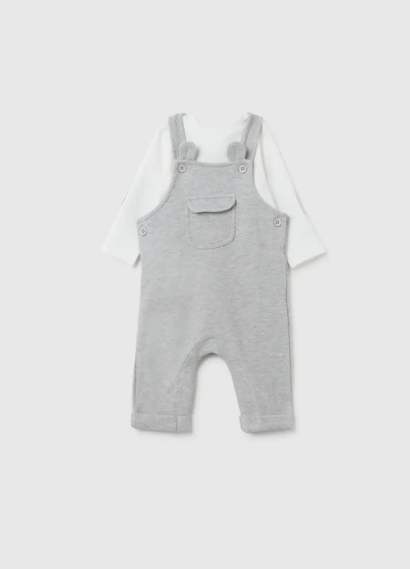 FAGOTTINO Salopette Neonato Grigio 3978384
