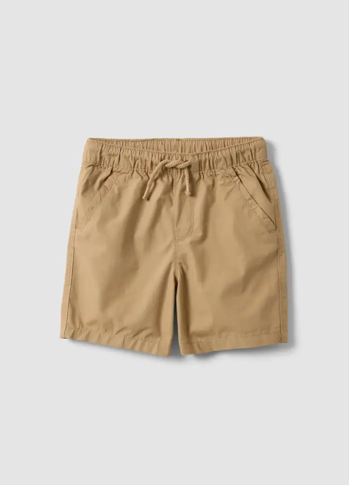 FAGOTTINO Shorts In Puro Cotone Beige Da Bimbo Regular Fit Con Coulisse, Bambino, Beige