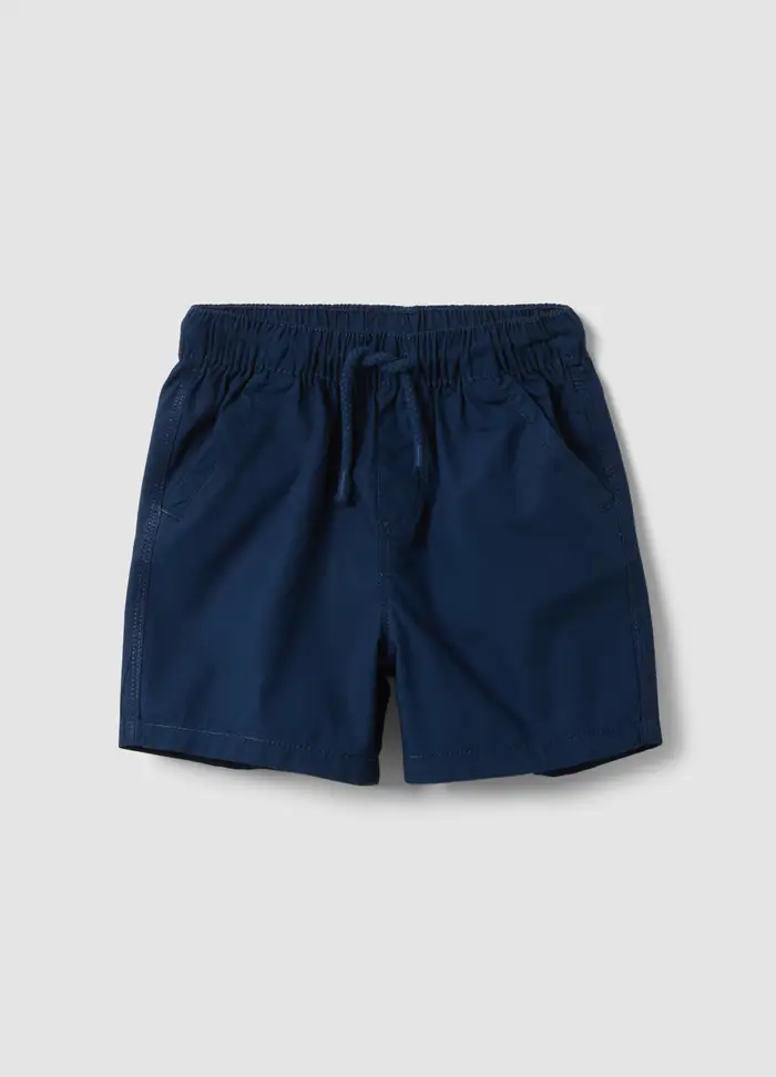 FAGOTTINO Shorts In Puro Cotone Blu Da Bimbo Regular Fit Con Coulisse, Bambino, Blu