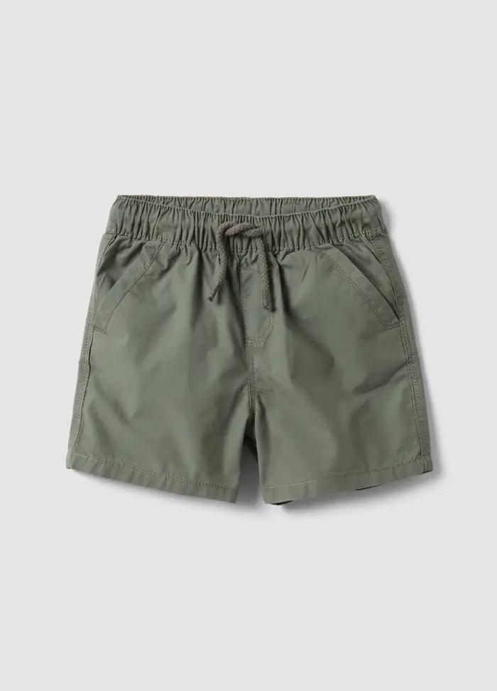 FAGOTTINO Shorts In Puro Cotone Verde Da Bimbo Regular Fit Con Coulisse, Bambino, Verde