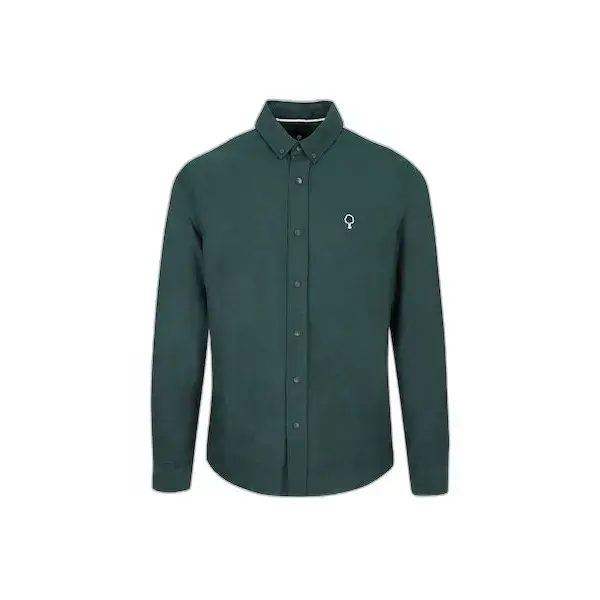 Camicia in cotone Faguo Ivoy Vert