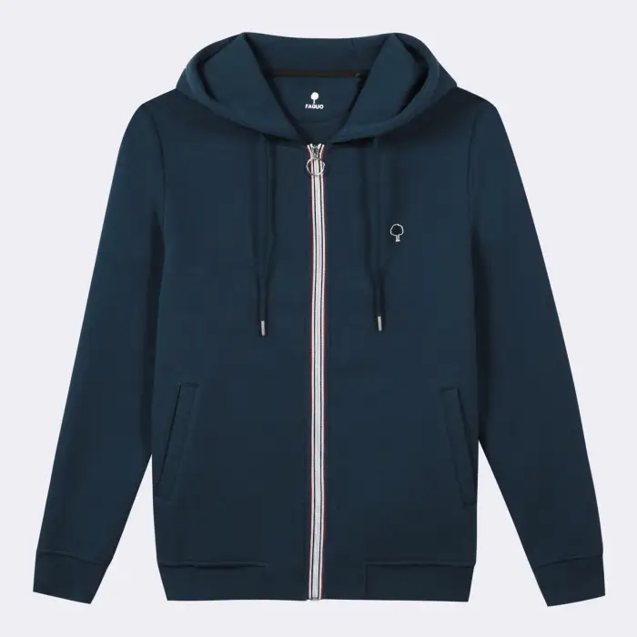 Faguo Felpa con cappuccio mesnil cotton Bleu