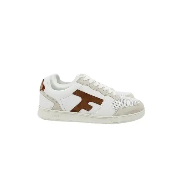Faguo Scarpe da basket in pelle scamosciata Hazel Blanc