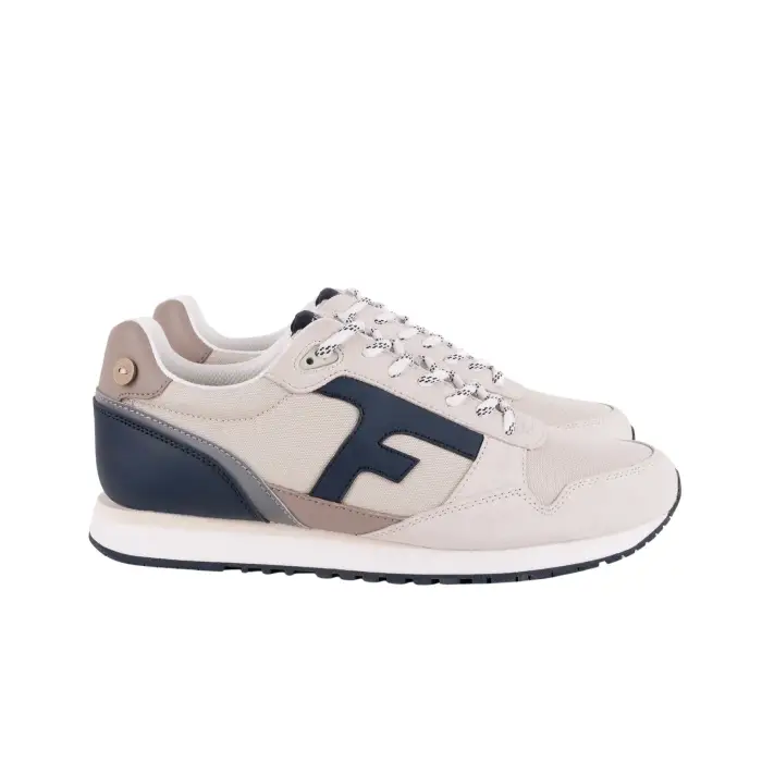 Faguo Scarpe da ginnastica Elm Syn Woven Suede Beige