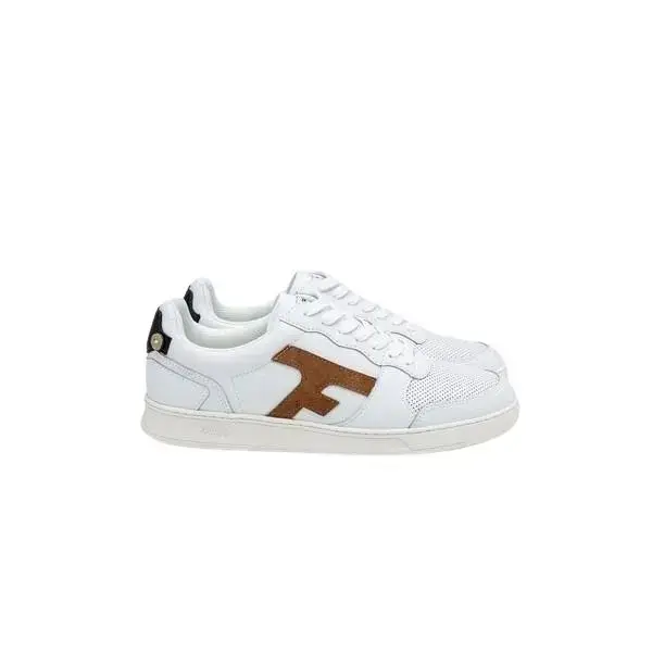 Faguo Scarpe da ginnastica in pelle Hazel Blanc