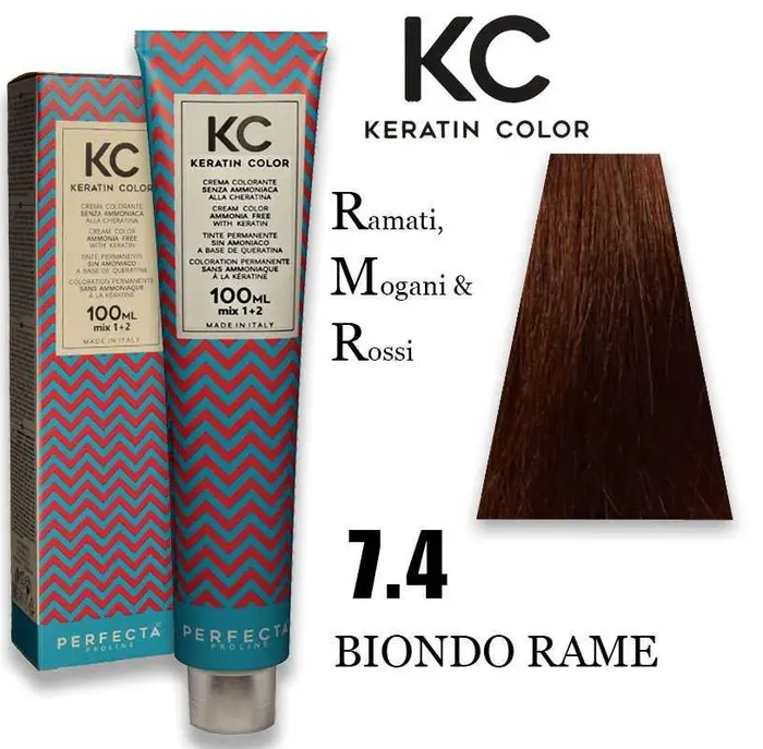 Faipa professional Kc keratin cream color 100 ml 7 4