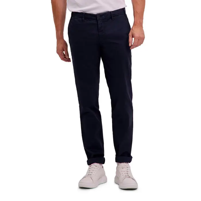 Casual Chino Uomo Pantaloni Blu