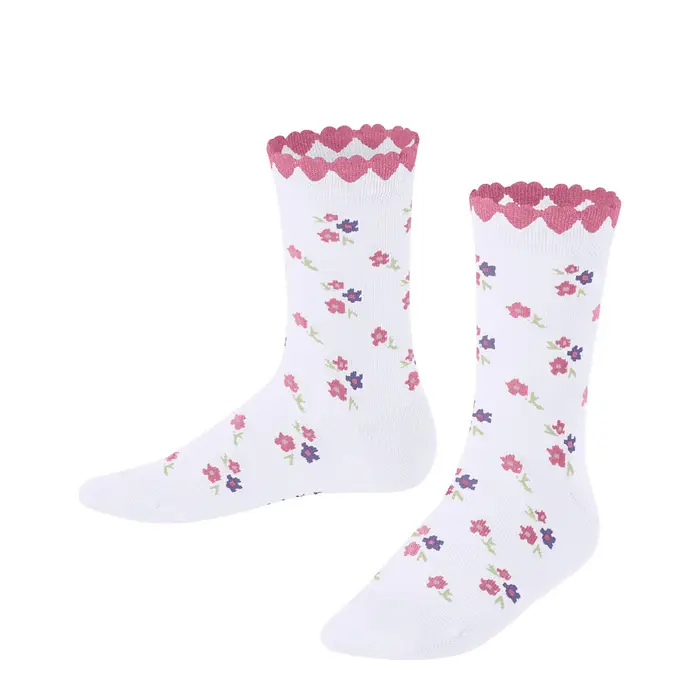 Ditsy Flowers Bambino Calze Bianco
