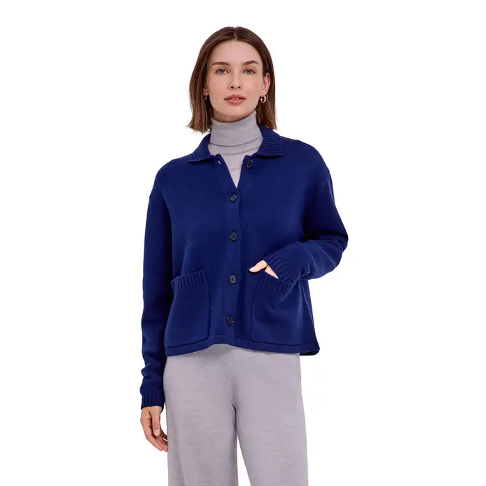 Donna Cardigan Blu