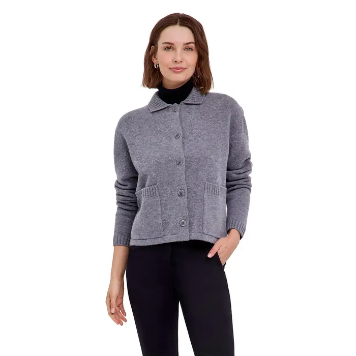 Donna Cardigan Grigio