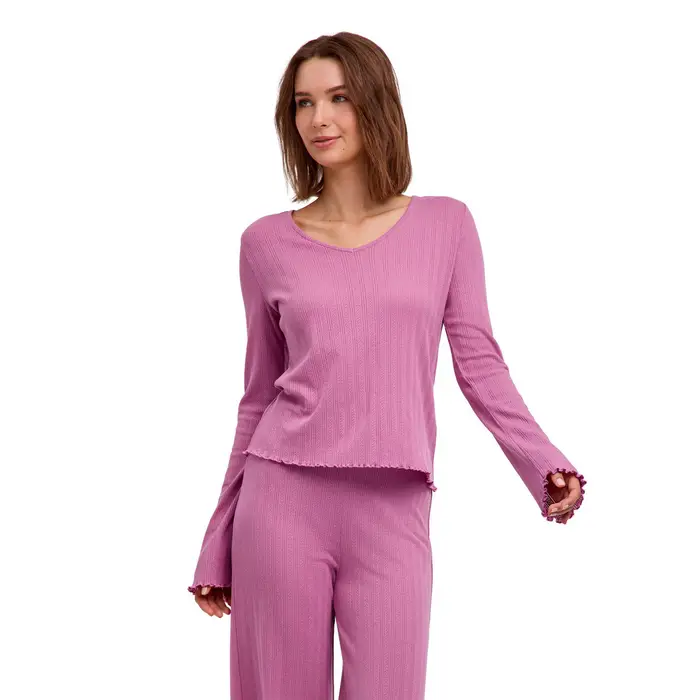 Donna Maglia a manica lunga Rosa